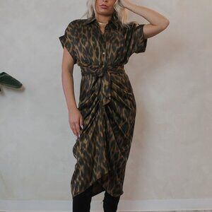 Steve Madden Tori Dress in Leopard Size 8